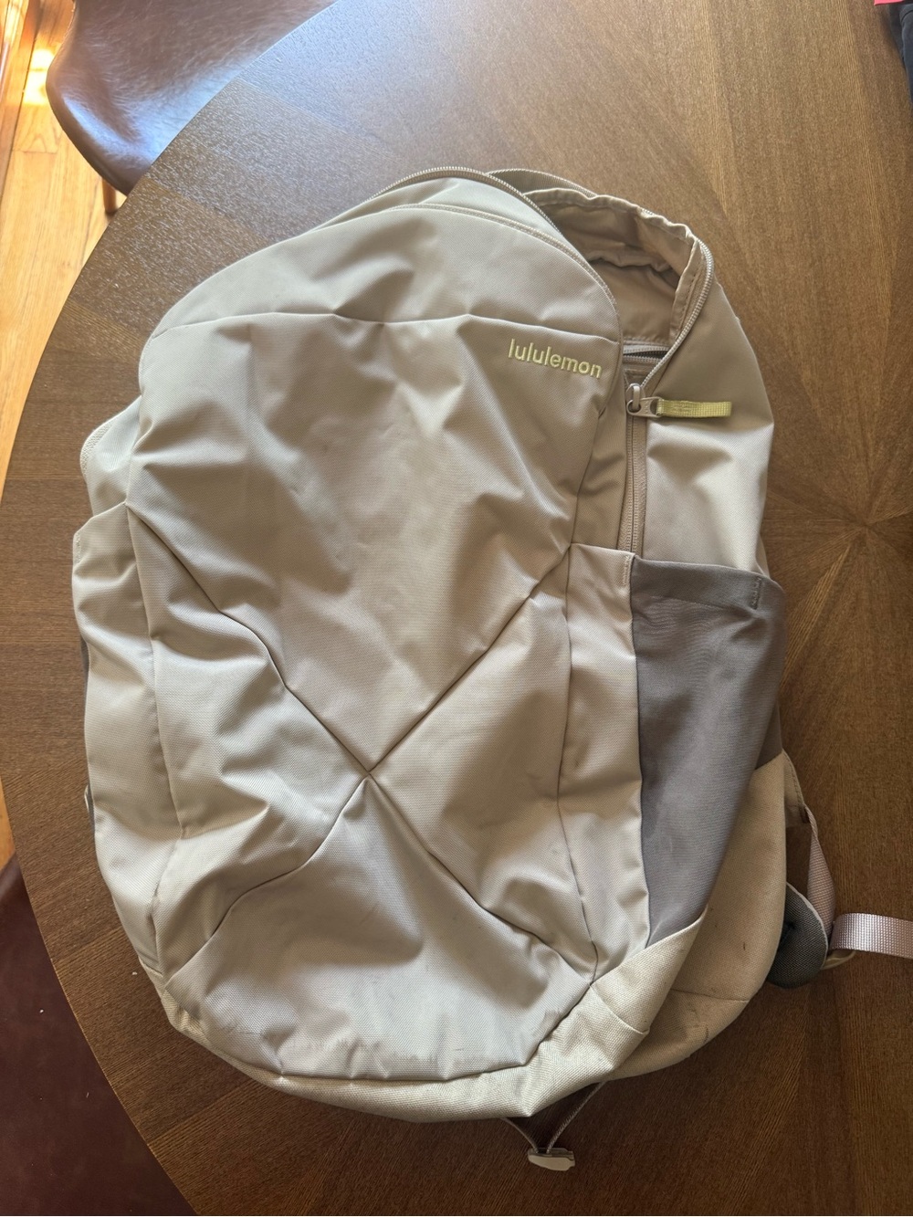 lululemon athletica Backpack in Light Tan with Gray Accent
